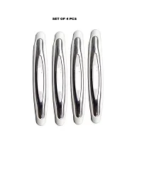 Stylish Car Compact White Colour Elegant Door Guard Protection Universal Type Set of 4 pcs Suitable for Maruti 800-thumb2