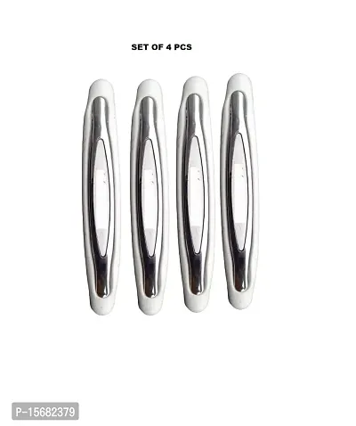 Stylish Car Compact White Colour Elegant Door Guard Protection Universal Type Set of 4 pcs Suitable for Maruti 800-thumb3