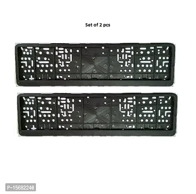 Car Number Plate Frame Protective Holder Made with Durable Plastic 2 pcs Universal Item Front/Back Side Suitable for Maruti 800-thumb3