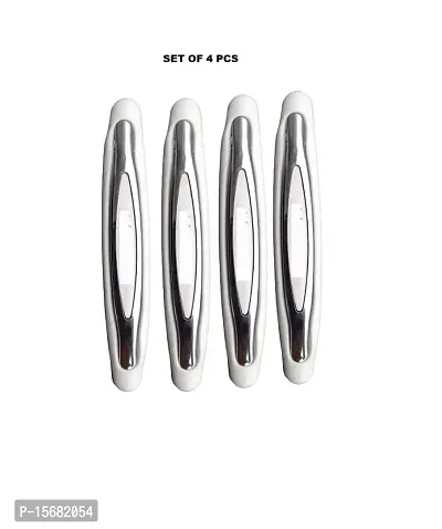 Stylish Car Compact White Colour Elegant Door Guard Protection Universal Type Set of 4 pcs Suitable for Maruti Omni-thumb3