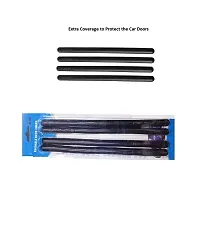 Stylish Car Bendable Door  Bumper Guard Long Length Universal fit Set of 4 Gives Extra Protection Black Colour Suitable for Toyota Camry-thumb2