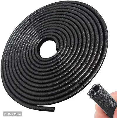 Car Door U Shape Edge Guard Trim Rubber Beading Protector for Extra Body Protection 5 Meter Roll Suitable for Mahindra Thar 2020 Onward-thumb5