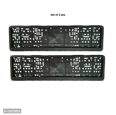 Car Number Plate Frame Protective Holder Made with Durable Plastic 2 pcs Universal Item Front / Back Side Suitable for Chevrolet Beat-thumb2