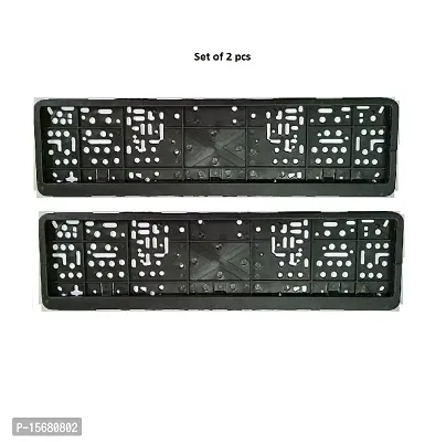 Car Number Plate Frame Protective Holder Made with Durable Plastic 2 pcs Universal Item Front / Back Side Suitable for Maruti Suzuki Alto 2019 Onward-thumb3