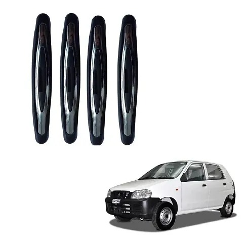Car Compact Black Colour Elegant Door Guard Protection Universal Type Set of 4 pcs Suitable for Maruti Suzuki Alto