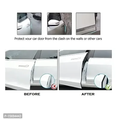 Car Door U Shape Edge Guard Trim Rubber Beading Protector for Extra Body Protection 5 Meter Roll Suitable for Maruti Suzuki Nexa Ciaz Type-2-thumb3