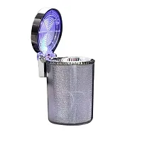 Stylish Car Ashtray with multi color LED lights Universal Decorative item suitable for V W Ameo-thumb2