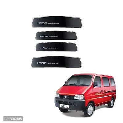 Car Stylish I-pop Black Colour Elegant Door Guard Protection Universal Type Set of 4 pcs Suitable for Maruti Suzuki Eeco-thumb0