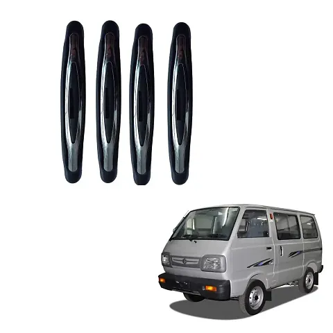 Car Compact Black Colour Elegant Door Guard Protection Universal Type Set of 4 pcs Suitable for Maruti Omni