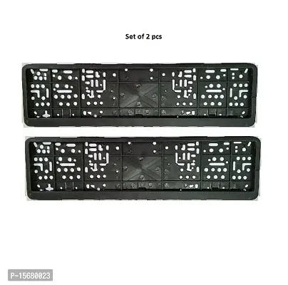 Car Number Plate Frame Protective Holder Made with Durable Plastic 2 pcs Universal Item Front / Back Side Suitable for Maruti Suzuki Alto 2014 Onward-thumb3