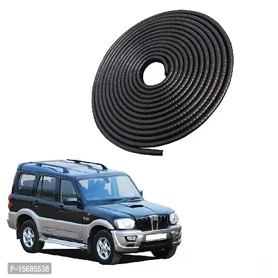 Car Door U Shape Edge Guard Trim Rubber Beading Protector for Extra Body Protection 5 Meter Roll Suitable for Mahindra Scorpio 2009 Onward-thumb0