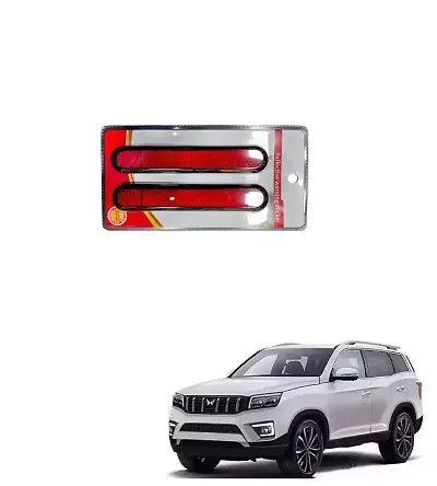 SPREADX Car reflector sticker type red colour warning safety non electric light strips set of 2 pcs suitable for Mahindra Scorpio 2022 onward
