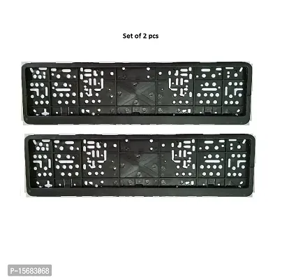 Car Number Plate Frame Protective Holder Made with Durable Plastic 2 pcs Universal Item Front / Back Side Suitable for Maruti Suzuki Swift Dzire 2015 to 2017-thumb3