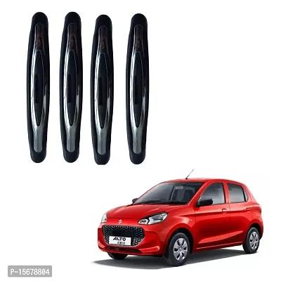 Car Compact Black Colour Elegant Door Guard Protection Universal Type Set of 4 pcs Suitable for Maruti Suzuki Alto K-10 2022-thumb0