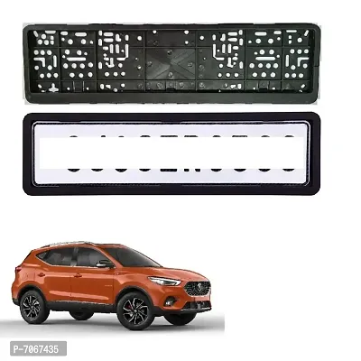 Car number plate frame protective holder made with durable plastic 2 pcs Universal item Front  Back Side Suitable for MG Astor
