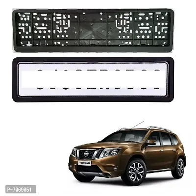 Car number plate frame protective holder made with durable plastic 2 pcs Universal item Front  Back Side Suitable for Nissan Terrano