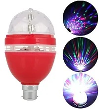 Combo Offer 1 Pcs 360 Degree Led Crystal Rotating Bulb With 1 Pcs 25 Mtr Decorative Multicolor Led String Rice Light-thumb2