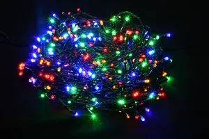 Combo Offer 1 Pcs 360 Degree Led Crystal Rotating Bulb With 1 Pcs 25 Mtr Decorative Multicolor Led String Rice Light-thumb1