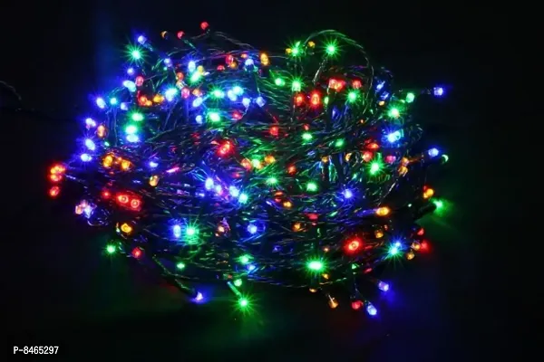 Combo Offer 1 Pcs 360 Degree Led Crystal Rotating Bulb With 1 Pcs 25 Mtr Decorative Multicolor Led String Rice Light-thumb2