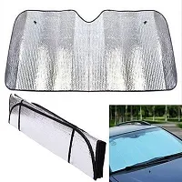 Car / SUV Windshield Silver Parking Foldable Sunshade for Heat Protection useful on Front and Rear Windshield 1 pcs suitable for all Car/ SUV-thumb2