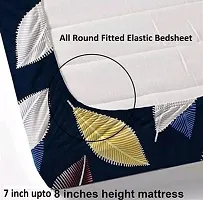Stylish Cotton Double Bedsheet with Two Pillow Covers-thumb2