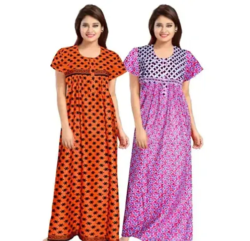 Elegant Nighties For Women Pack Of 2