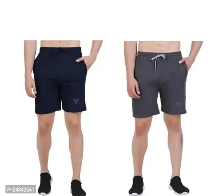Fancy Cotton Shorts For Men Pack Of 2