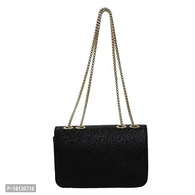 LX Purse For Women With Long Strap Sling Bag For Women & Crossbody Fit Small Size PU Leather (S Black)-thumb3