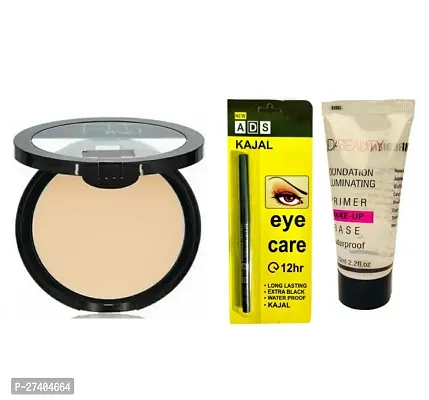 Fit Me Compact Powder and ADS Kajal Black and Huda Beauty Primer