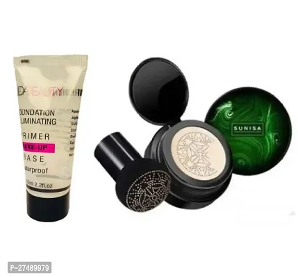 Sunisa Foundation CC Cream 100% Natural and Huda Beauty Primer