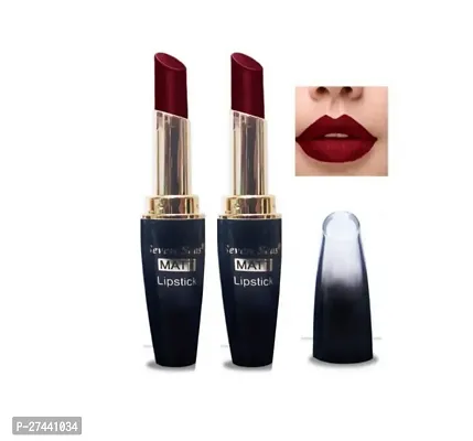 Seven Seas 5G Matte Lipstick Maroon Color Pack of 2