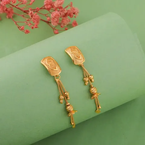 Gold Plated Fancy Earrings For Women and Girls
