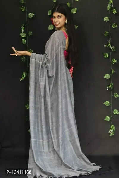 GREY HANDLOOM COTTON SAREE-09-thumb2