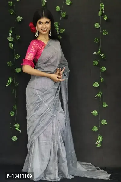 GREY HANDLOOM COTTON SAREE-09-thumb4