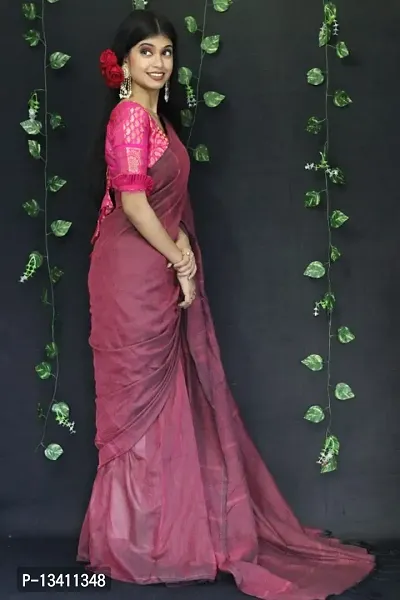 MAYA MAROON HANDLOOM COTTON SAREE--thumb4