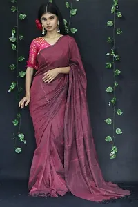 MAYA MAROON HANDLOOM COTTON SAREE--thumb4