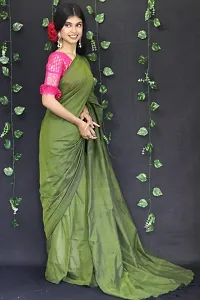 Beautiful Cotton Saree with Blouse piece-thumb3