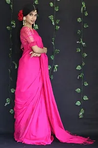 Beautiful Cotton Saree with Blouse piece-thumb1