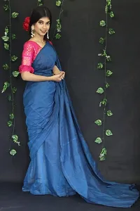 Beautiful Cotton Saree with Blouse piece-thumb2