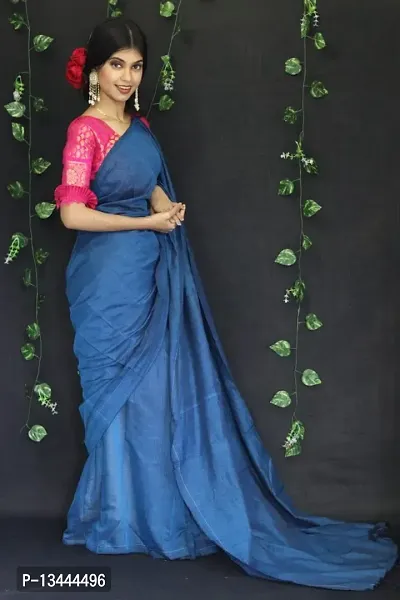 Beautiful Cotton Saree with Blouse piece-thumb3