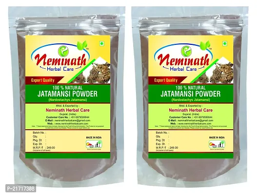 Jatamansi Powder For Hair (100 Grams)| 100% Natural, Pure and Herbal | (Nardostachys Jatamansi) Hair Powder For Rejuvenating Hair Roots Naturally (Pack of 2) By Neminath Herbal Care