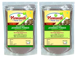 Jatamansi Powder For Hair (100 Grams)| 100% Natural, Pure and Herbal | (Nardostachys Jatamansi) Hair Powder For Rejuvenating Hair Roots Naturally (Pack of 2) By Neminath Herbal Care-thumb1