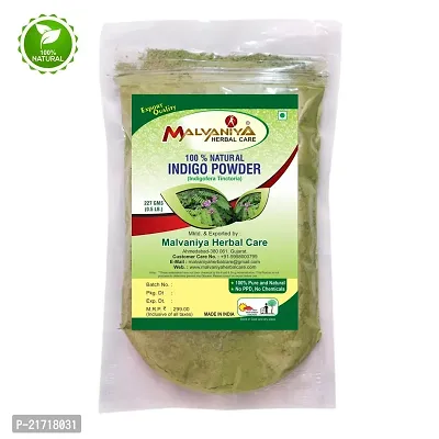 Indigo Powder (Indigofera Tinctoria) - 227 Grams by Malvaniya Herbal Care