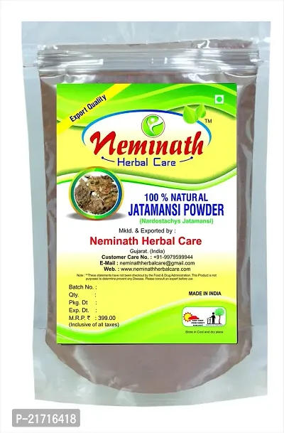 Jatamansi Powder For Hair (227 Grams)| 100% Natural, Pure and Herbal | (Nardostachys Jatamansi) Hair Powder For Rejuvenating Hair Roots Naturally | Pack of 1 - By Neminath Herbal Care