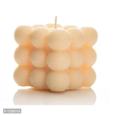 Indoblaze Cloud Bubble Cube Candle | Scented Bubble Candle | Fragrance Bubble Candle | Standard Size