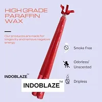 Indoblaze Unscented Taper Candles | Long Candles for Home Decor | Candle Sticks-thumb3