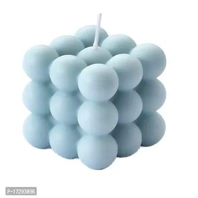 Indoblaze Cloud Bubble Cube Candle | Scented Bubble Candle | Fragrance Bubble Candle | Standard Size-thumb0