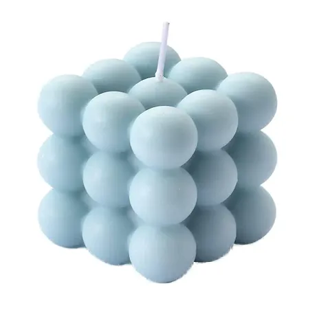 Indoblaze Cloud Bubble Cube Candle | Scented Bubble Candle | Fragrance Bubble Candle | Standard Size