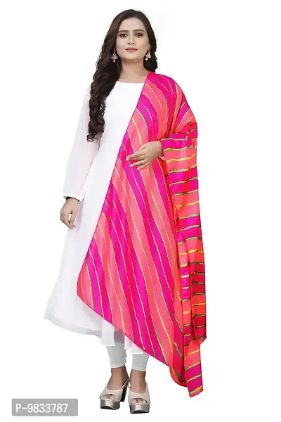 Rudra Fashion Mart Women Georgette Gown Kurta Maxi Long Dress With Digital Print Dupatta, Latest Georgette Long Ethnic Anarkali Gown Kurti With Dupatta For Women And Girls (X-Large, Deep Pink)-thumb0