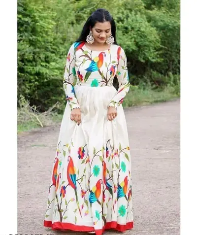 Gorgeous Printed Anarkali Gown For Women